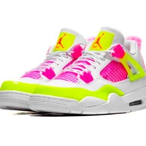 Nike Air Jordan 4 Retro White Lemon Pink (Worn
1 time)